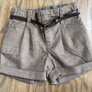 Baby girl H&M flannel shorts 12/18 mo